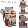thumbnail image 5 of Travel Cooler Bag - Red and Green Christmas Pattern Camping Beer Cooler Backpack with Bottle Opener- Waterproof Insulated Picnic Backpacks - Cooler Bag for Beach, 5 of 6