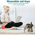 thumbnail image 2 of Laser Cat Collar, Automatic Cat Laser Collar with Red Light, Upgraded Smart Interactive Hands for Bored Indoor Kitten, Adjust Angle USB Rechargeable Electric Pointer, Gifts for Ailurophile(Green+Pink, 2 of 9
