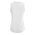 thumbnail image 4 of Vedolay Womens Summer Tops Women's Satin Chain Halter Neck Shirred Back Draped Crop Cami Top,White M, 4 of 5