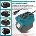 thumbnail image 5 of Mini Battery Charger for Makita 18V BL1850 BL1840B BL1820 BL1815 BL1860 BL1430, 5 of 8