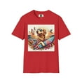thumbnail image 5 of Golden Retriever Surfer Unisex Softstyle T-Shirt, 5 of 11