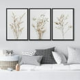 thumbnail image 3 of IDEA4WALL Framed Canvas Print Wall Art Set of 3 Wildflower Floral Botanical Prints, Modern Farmhouse Flowers Wall Decor, Large Wall Art, Minimalist Artwork for Home Decor - Black 16"x24"x3, 3 of 5