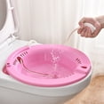 thumbnail image 1 of de asiento para asiento de inodoro, con de , de vaginal plegable para el atención posparto, las hemorroides, uso , Rosado Yinane Asiento de inodoro para baño de asiento, 1 of 8