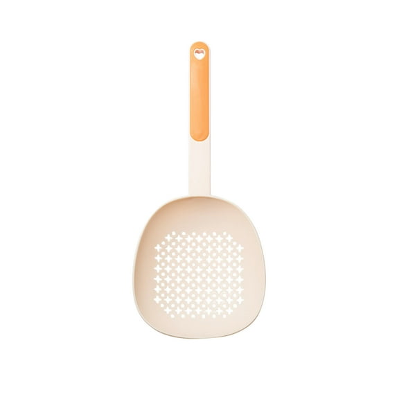 Scoop Plus Colander, Spoon Drainer/Strainer, Scoop, Drain and Serve, Dishwasher safe(Orange)