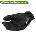 thumbnail image 4 of Unique Bargains M Motorcycle Gloves Breathable Full Finger Gloves Nylon Outdoor Gloves Black Gray 1 Pair, 4 of 6