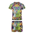 thumbnail image 6 of Rick And Morty Boys 2-Piece Swimsuit Set, Short Sleeve Rash Guard & Swim Trunks, 6 of 7