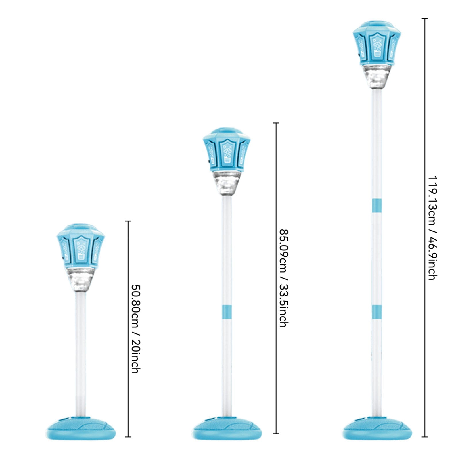 BBilaBu Outdoor Street Light Bubble Machine,Bubble Blower with Lights & Music, Adjustable Height Bubble Maker,for Parties Birthday Wedding Outdoor（Remote Control）