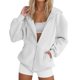 thumbnail image 4 of Sudadera con capucha para mujer,Sudadera con capucha de manga larga para mujer con bolsillos, blusa informal de poliéster para uso diario, sopatenor, 4 of 7