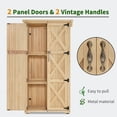thumbnail image 5 of MCombo Wood Sheds & Outdoor Storage , Garden Tool Shed with Lock, Wooden Outdoor Storage Cabinet with Double Doors for Patio 1628, 5 of 7