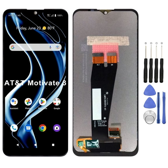 KIQ Replacement LCD Screen Full Assembly with Digitizer Compatible with AT&T Motivate 3