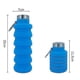 thumbnail image 4 of 500ml Silicone Foldable Bottle Sports Drinking Bottle Collapsible Water Bottle Travel Portable Water Bottle(blue)1pcs, 4 of 4
