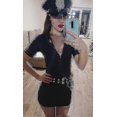 thumbnail image 3 of Policewomen Costume Party Carnival Cop Police Officer Uniform Halloween Adult Woman Police Dress Up 26s, 3 of 5