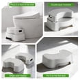 thumbnail image 3 of 16.7" Wide Squatting Potty for Adults & Toddler - 2-in-1 Adjustable Toilet Stool for Constipation Relief - Heavy Duty Non-Slip Ergonomic Step Stool for Healthy Elimination & Potty Training, 3 of 10