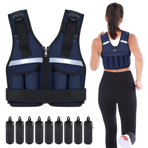 Chaleco lastrado ajustable Sportneer de 2 a 18 lb para entrenamiento