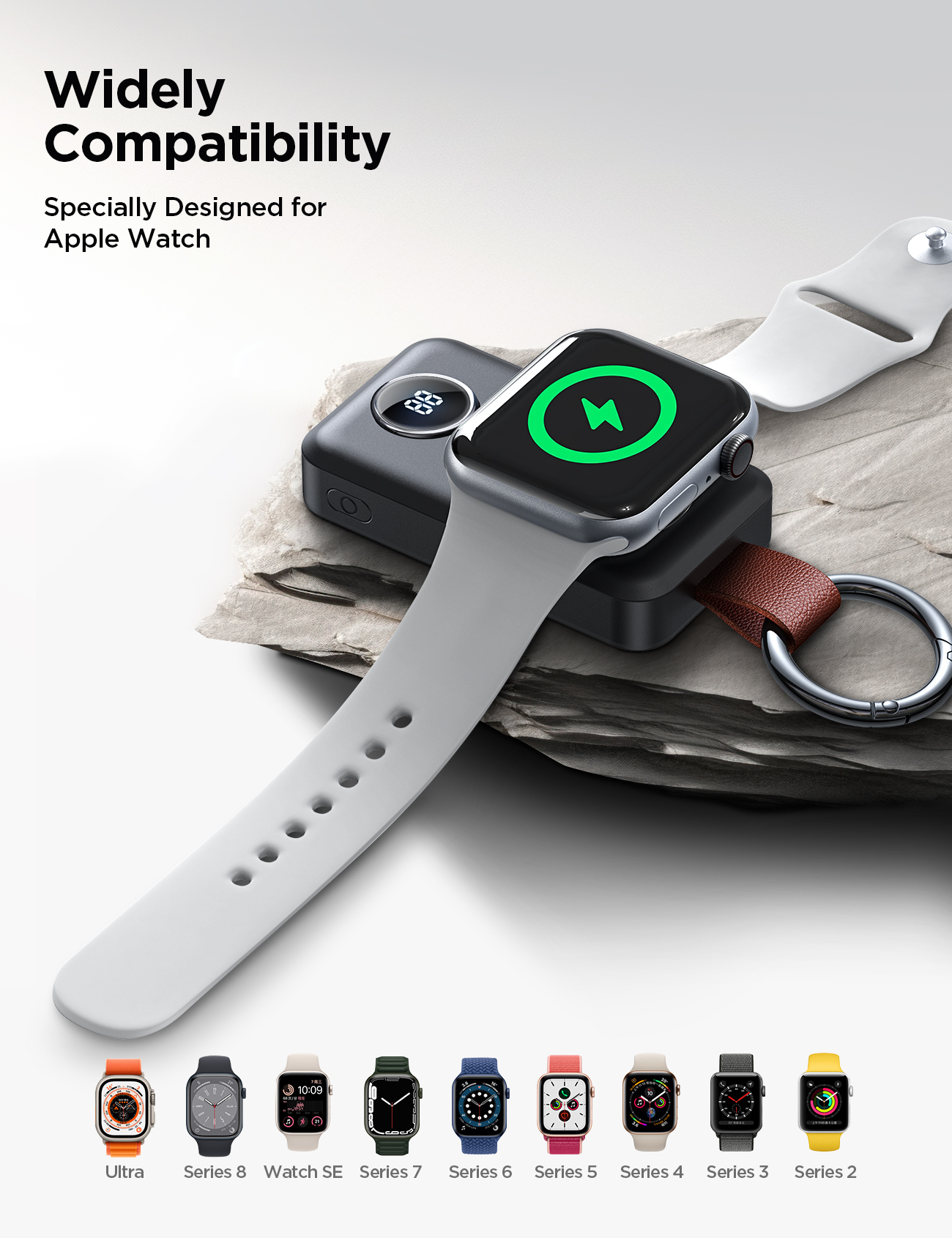 JOYROOM Portable Wireless Charger for Apple Watch, Black photo 6