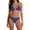 Halter Swimsuits Blue, variant on Halter Bikini Sets for Women 2-Piece Open Back Bathing Suit,Push Up Bra and Seamless Stretch Swimwear Bottom