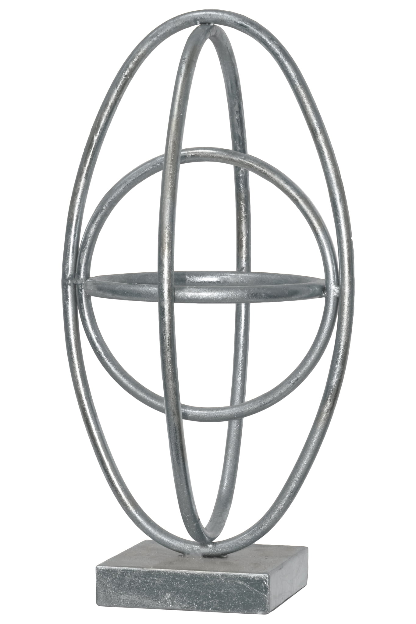 Urban Trends Collection: Metal Sculpture Leaf Finish Silver by Urban Trends Collection