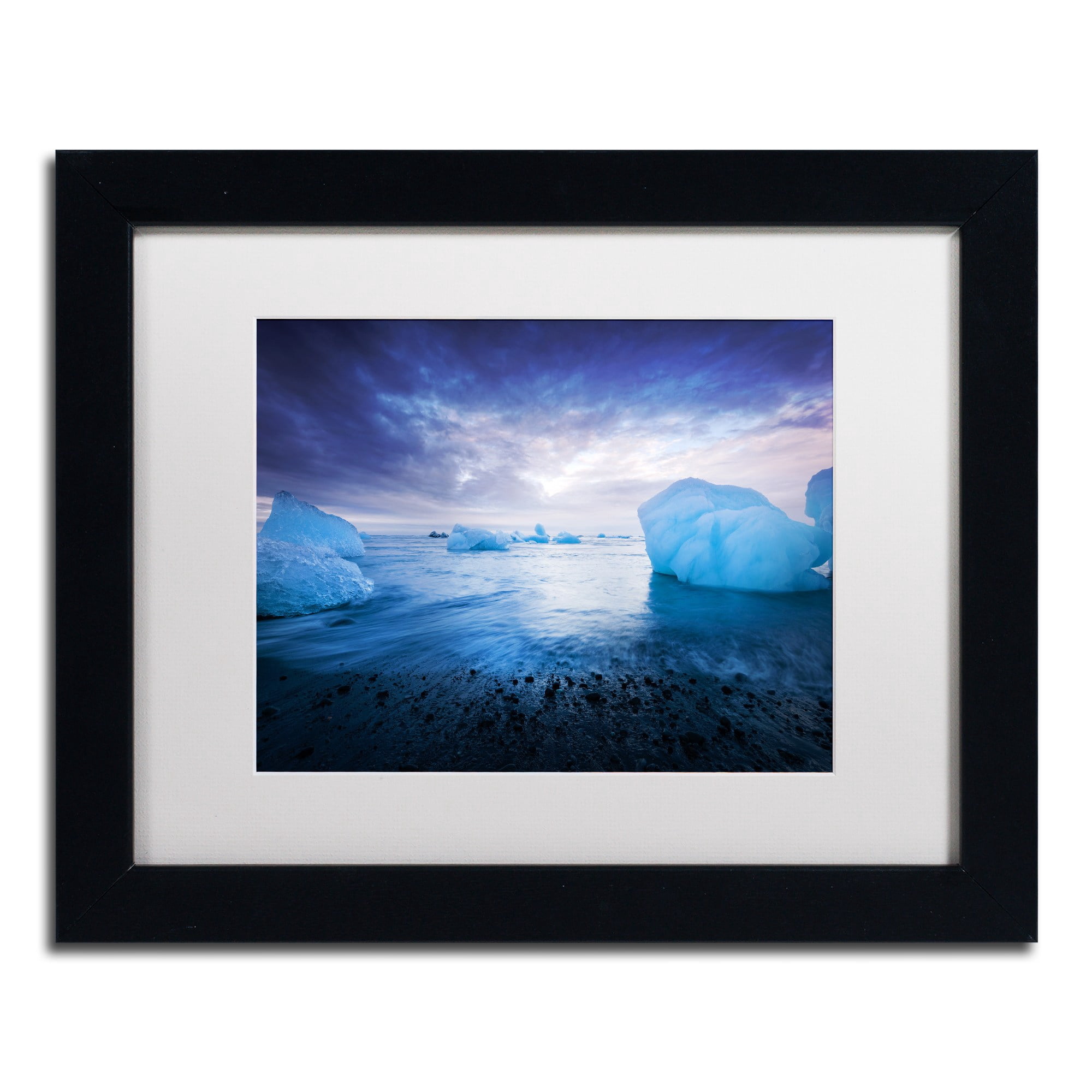 Trademark Fine Art 'Leave a Trace' Canvas Art by Philippe Sainte-Laudy, White Matte, Black Frame