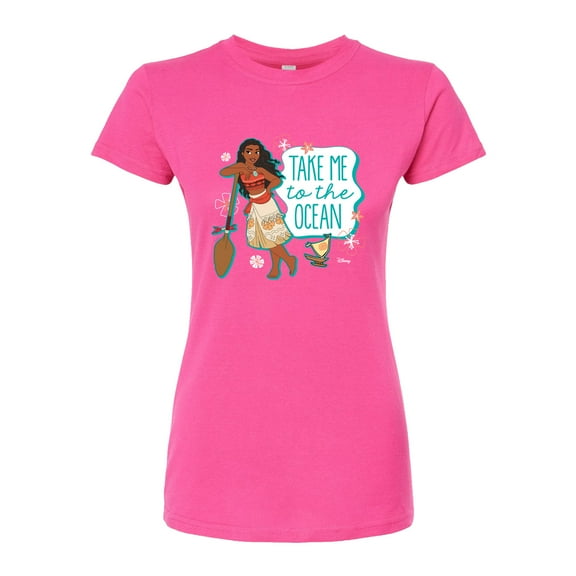Disney Moana - Take Me To The Ocean - Juniors Fitted Graphic T-Shirt