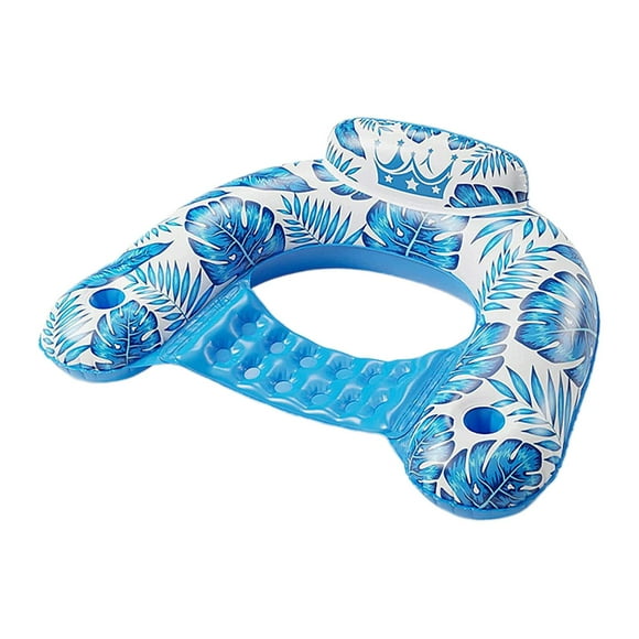 HILABEE Inflatable Pool Float Chair Pool Float for Adults Lounger Portable Pool Party Toy Kids for Pool Party for Beach Summer Adult blue