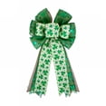 thumbnail image 2 of TUWAFE Large St. Patrick'S Day Wreath Bow Decoration for Front Door Indoor Outdoor Wall Party Supply St Patricks Day Wreaths for Front Door, 2 of 7