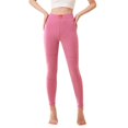 thumbnail image 3 of SGMVNU Lined Leggings Women - High Waisted Winter Yoga Pants Tummy Controls Soft Thermal Warm for Hiking Workout(Pink, XXXL), 3 of 6