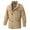 Khaki, variant on Pejock Men's Casual Jacket, Long Sleeve Zip Up Outerwear with Pockets - Solid Color Coat, Lightweight Windbreaker Polyester Stand Collar for Fall Winter Daily Wear