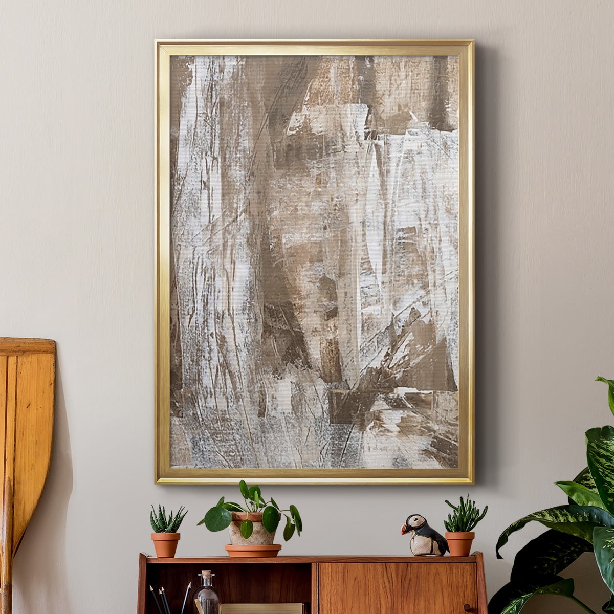 Bronzed I Premium Framed Print, in Gold, Black, or Silver - Ready to Hang