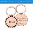 thumbnail image 1 of Etiqueta de perro personalizada, etiqueta de identificación de mascota, etiquetas de nombre, etiquetas de cachorro de gato personalizadas gratis, Collar de acero inoxidable, accesorios para mascotas, triangulación de envíos Tan Jianjun unisex, 1 of 2