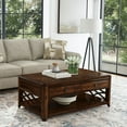 thumbnail image 2 of Picket House Furnishings Stark Lift-Top Coffee Table in Cherry, 2 of 8