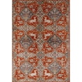 thumbnail image 1 of Ahgly Company Machine Washable Indoor Rectangle Industrial Modern Red Area Rugs, 7' x 9', 1 of 7