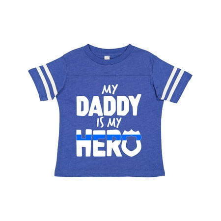 

Inktastic My Daddy is My Hero Police Officer Family Gift Toddler Boy or Toddler Girl T-Shirt