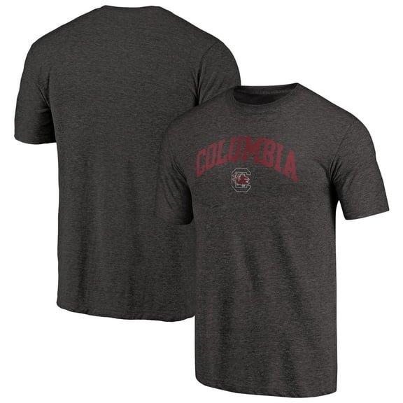 Men's Heathered Black South Carolina Gamecocks Hometown Arched City Tri-Blend T-Shirt