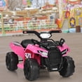 thumbnail image 3 of Infans 6V Kids ATV Quad Electric Ride On Car Toy Toddler w/LED Light&MP3 Pink, 3 of 7