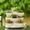 thumbnail image 6 of The HC Companies 8 Inch Pixie Indoor Stacking Plant Pot (2 Pack), 6 of 12