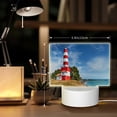 thumbnail image 6 of Cauagu Lighthous for Rectangle Acrylic Night Light - Acrylic Modern Bedside Light with LED Light Lamp Base - Decorative Night Lamp for Restaurant Bar Cafe Shop, 6 of 9