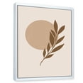 thumbnail image 3 of Designart 'Abstract Terracotta Moon and Sun With Tropical Leaf' Modern Framed Canvas Wall Art Print, 3 of 5
