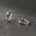 thumbnail image 5 of QQTDFG Sterling Silver 925 Gothic Biker Skull Skeleton Huggie Hoop Earring A4155-1 Single Earring, 5 of 9