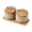 2Pcs Set, variant on Rongzhen Ceramic with Bamboo Lid and Spoon Salt Box, 1 Count