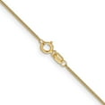 thumbnail image 5 of Auriga Fine Jewelry 14K Yellow Gold .9mm Curb Chain Necklace for Women 16", 5 of 6