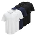 thumbnail image 1 of JACK&JONES Camiseta hombre, lote de 5 - JPRBLABRODY TEE CREW NECK 5PK, manga corta, cuello redondo, algodón Blanco/Azul/Negro XL (X-Large), 1 of 7