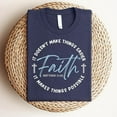 thumbnail image 5 of Love in Faith | Faith Short Sleeve | Heather Navy | Christian T-Shirts for Women | Faith Based Apparel |Christian Gifts, 5 of 7