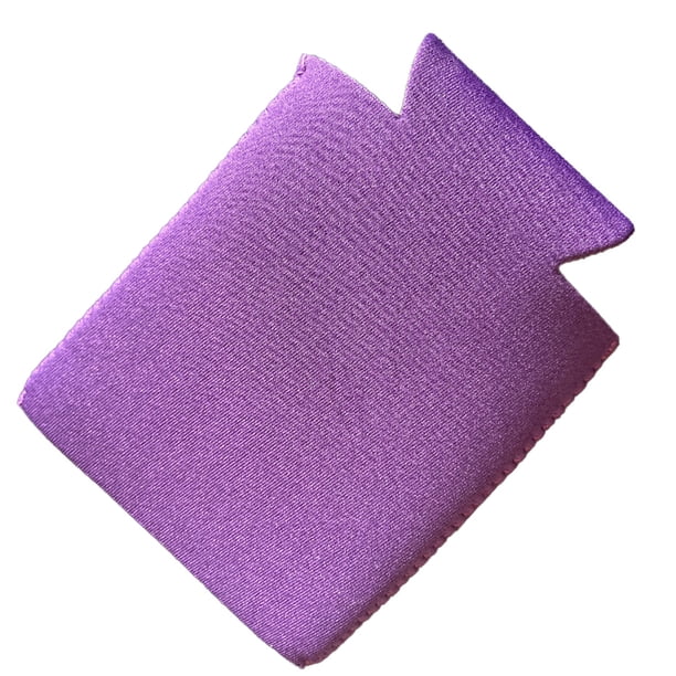Billuyoard Enfriador de latas de cerveza en blanco, manga plegable de neopreno, barra de fiesta plegable, fundas protectoras de Color liso, soporte de Barra de herramientas Púrpura Billuyoard HA044046-03
