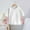 White, variant on Bnwani Long Sleeve Toddler Shirts Plain Cotton Crew Neck Sunscreen Thin Printed Tops 24 Months