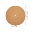 thumbnail image 2 of HAMPPLIES 3Pcs Brown Cork Turntable Mat for Turntable Slipmat Replacement 11.7X11.7X0.1in, 2 of 6
