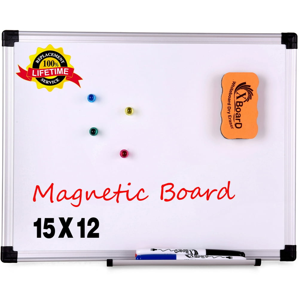 Small Dry Erase White Board, X Board 15x12 inch UltraSlim Lightweight