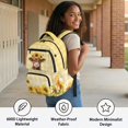 thumbnail image 4 of Xixirimido Highland Cattle Sunflower Print 17" School Backpack for Girls Multi-pocket Bookbags Large School Bag for Elementary Middle High School Students Back to School Supplies, 4 of 8