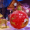 thumbnail image 1 of Decoration Balls Christmas Ornaments Outdoor Christmas PVC inflatable Decorated Ball Giant Christmas Inflatable Ball Christmas Tree Decorations, Christmas Inflatable Balls for Home Outdoor Christmas, 1 of 2