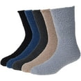 thumbnail image 2 of Sunjoy Tech Mens Fuzzy Socks Grip Socks Microfiber Plush Sleeping Socks Soft Warm Cozy Comfy Anti-Skid Solid Color, 2 of 8
