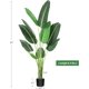 thumbnail image 3 of 60-pulgada artificial bird of paradise tree con pot - ideal para para home, indoor sala de estar, oficina, outdoor decor, y housewarming gifts, 3 of 7